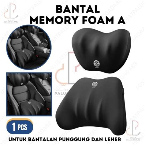 Jual Bantal Leher Mobil Headrest Backrest Penyangga Sandaran Leher