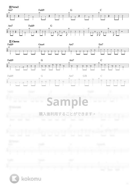 結束バンド ひとりぼっち東京 Tabのみ ベース Tab譜 4弦 楽譜 By Ts Bass Score