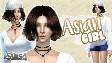 The Sims 4 Create A Sim Asian Girl Youtube