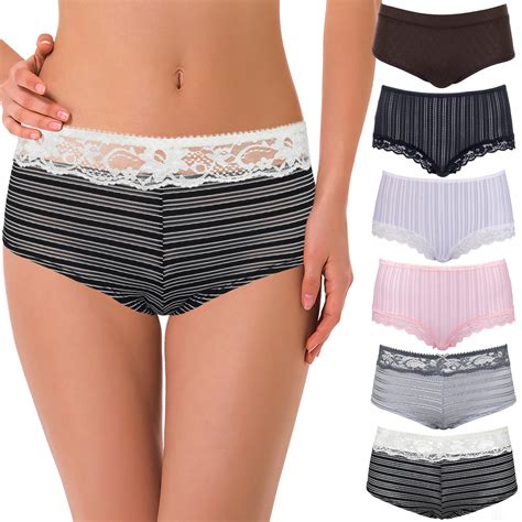 Curve Muse Women S Sexy Lace Bikini Hipster Briefs Panties Underwear PCS PACKA S Walmart