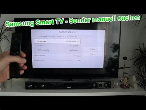 Samsung TV einzelnen Sender manuell hinzufügen Sender manuell suchen