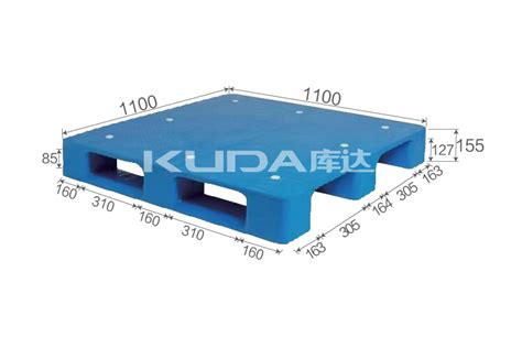 1111j平板川字（置钢管）塑料托盘江苏库达塑业科技有限公司