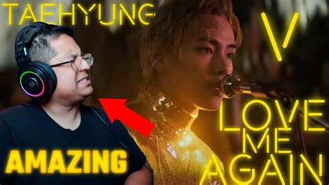 V Love Me Again Official Mv Reaccion Youtube