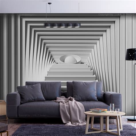 FOTOTAPETE Kugeln Tunnel 3D Effekt TAPETE WANDBILD XL Wohnzimmer