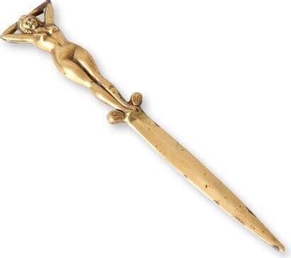 Antique Nude Brass Letter Opener Rose Victoria ShopStyle Candles