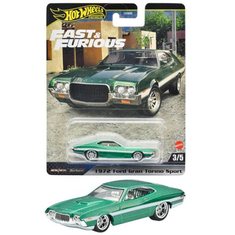 Машинка коллекционная Mattel Hot Wheels HNW Fast Furious Ford Gran Torino Sport