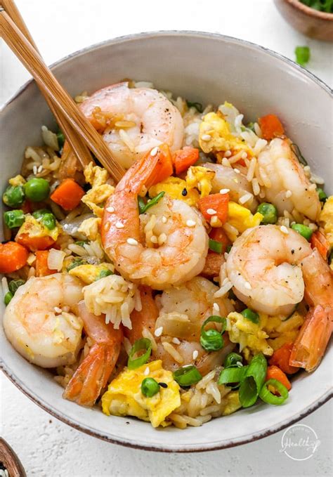 Shrimp Fried Rice Better Than Take Out A Pinch Of Healthy