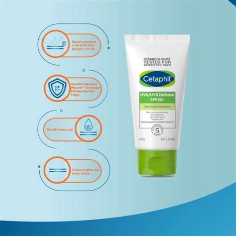 Promo Cetaphil Uva Uvb Defense Spf 50 50 Ml Diskon 16 Di Seller