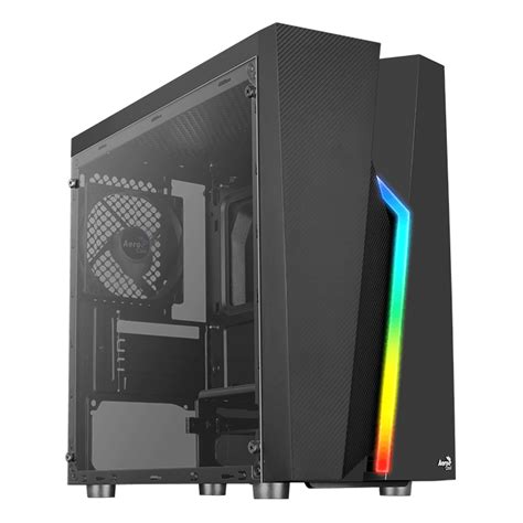 Aerocool Bolt RGB (Black) Mid Tower Cabinet Computer, 45% OFF