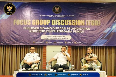 Di Hadapan Media Ketua Dkpp Sebut Kpu Dan Bawaslu Masih Harmonis