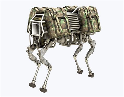 3D model BigDog Robot Boston Dynamics VR / AR / low-poly | CGTrader