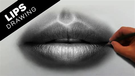 Hyper Realistic Lips Drawing