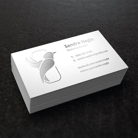 Custom Foil Business Cards Printing | Metallic Cards with Spot UV