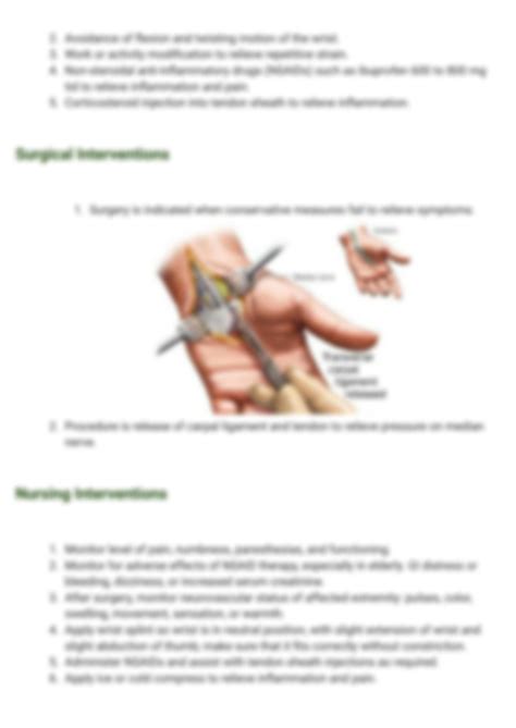 Solution Carpal Tunnel Syndrome Nursing Care Plan And Management Studypool