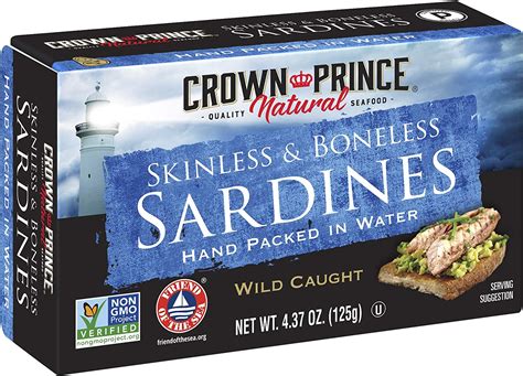 Crown Prince Natural Skinless Boneless Sardines In Water Ounce