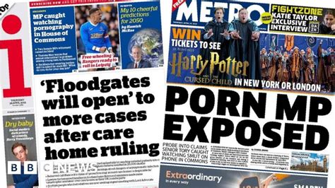 Scotland S Papers Care Home Families Legal Threat And MP Porn Shame BBC News