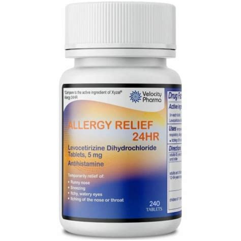 Levocetirizine Dihydrochloride Tablets Usp Mg Hour Allergy