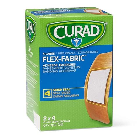 Curad® Flex Fabric™ Adhesive Bandages 2 X 4” Strips