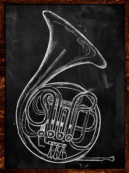 French Horn Drawing at GetDrawings | Free download