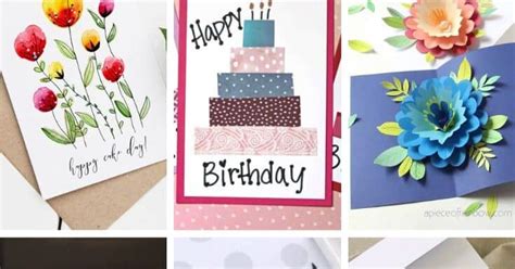 35 DIY Birthday Cards Homemade Birthday Card Ideas