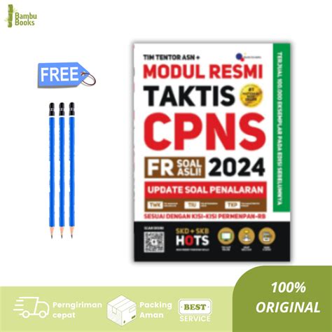 Jual BUKU CPNS 2024 MODUL RESMI TAKTIS CPNS 2024 UPDATE PENALARAN