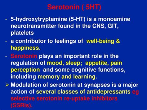 Pharmacology Of Central Neurotransmitters Prof Yieldez Bassiouni Ppt