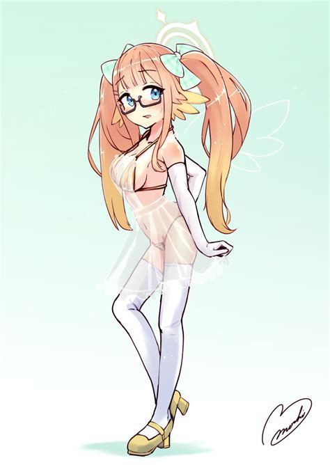 Milkmochi Shimiko Blue Archive Blue Archive Commentary Request Highres Girl Bikini