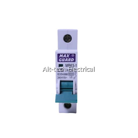 Alt Tech Electrical Maxguard GENUINE 1 Pole 6kA Miniature Circuit