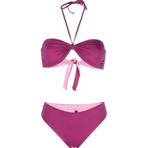 Fisico Set Bikini Con Ruches Viola Stileo It