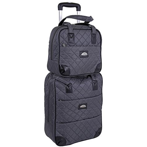 Сумка с креплением на ручку чемодана POLAR П7101 Grey, цвет: серый ...