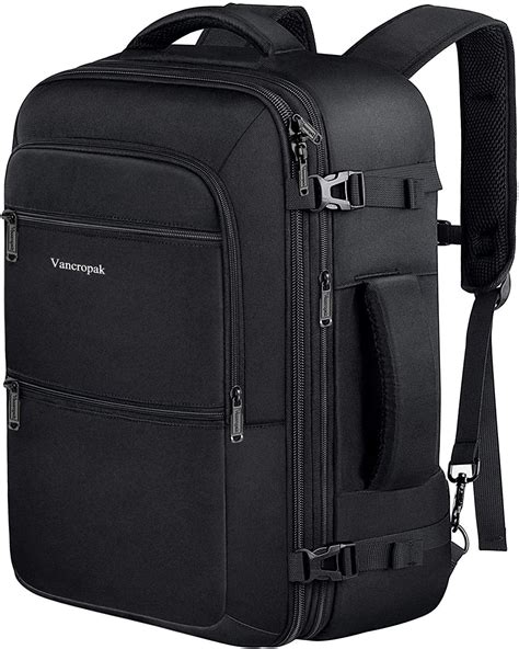 Vancropak Expandable Travel Backpack Flight Approved Carry On