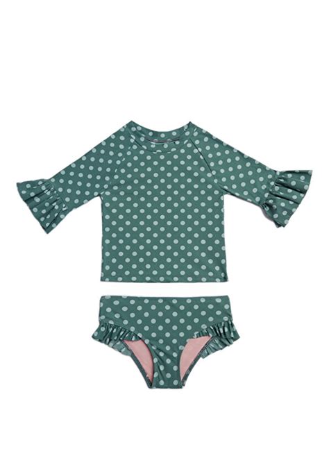 Peralina Lea Yeşil Uzun Kollu Bikini Takımı Yeşil