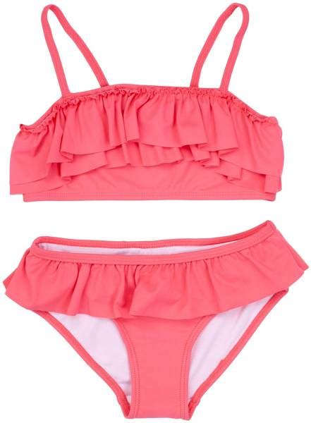 Kappahl Strój kąpielowy dziewczęcy bikini z falbankami Wyprzedaż Ubrania Dziewczynka