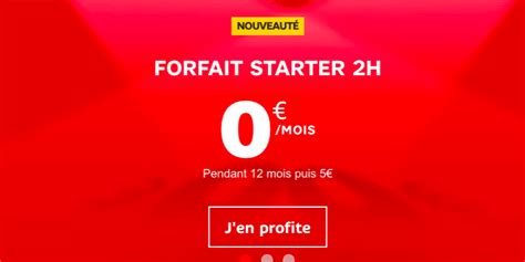 SFR permet de profiter d'un forfait 100 Go pour 0€ par mois