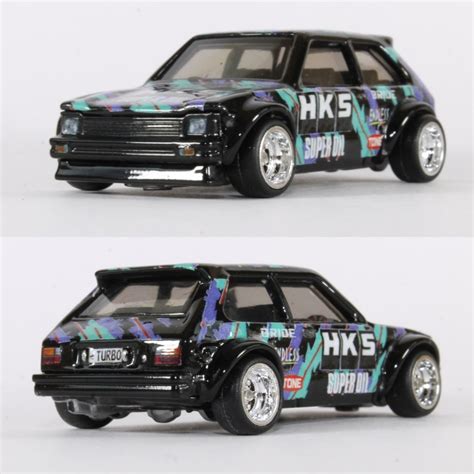 Hot Wheels Custom Car HKS Toyota Starlet Etsy