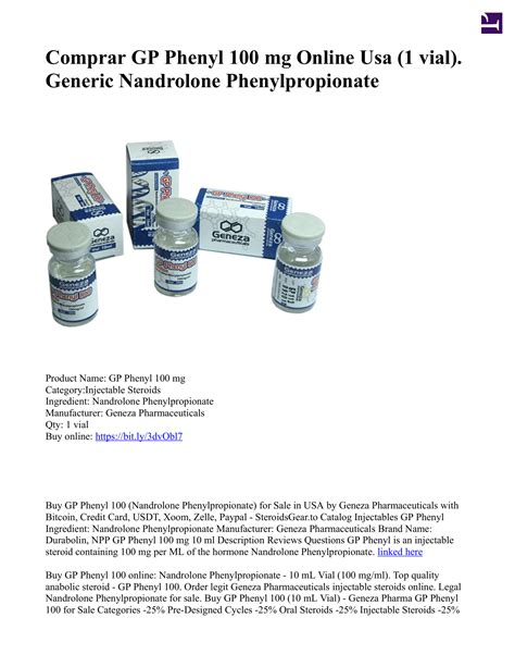 Comprar Gp Phenyl Mg Online Usa Vial Generic Nandrolone