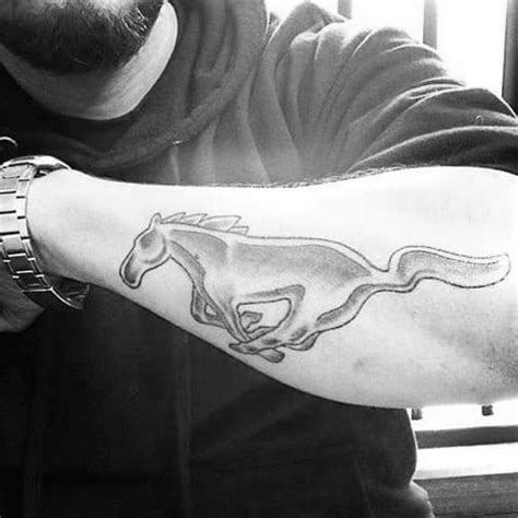 40 Mustang Tattoo Designs For Men - Sports Car Ink Ideas