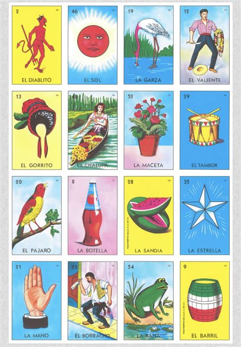 Large Free Printable Loteria Cards