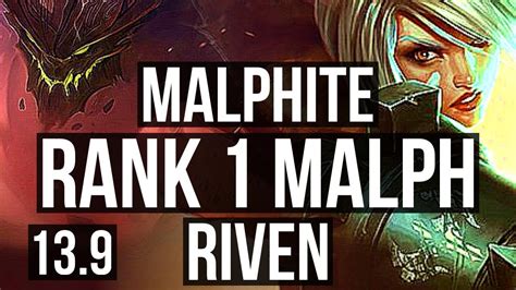 MALPH Vs RIVEN TOP Rank 1 Malph 9 4 16 Dominating Rank 26 TR