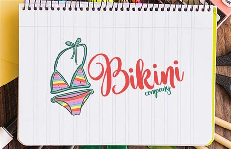 Funny Bikini Company Logo Template Graphic By JocularityArt Creative Fabrica