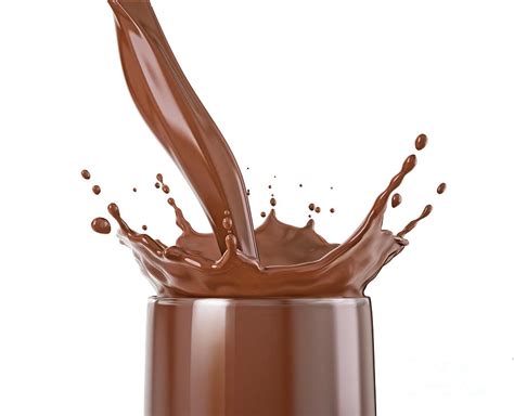 Pouring Liquid Chocolate Into A Glass Photograph By Leonello Calvetti Science Photo Library Pixels