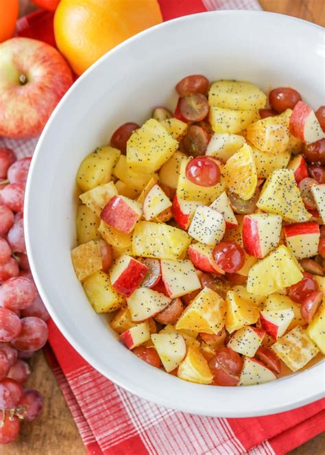 Fall Fruit Salad {With Orange Poppy Seed Dressing} | Lil' Luna