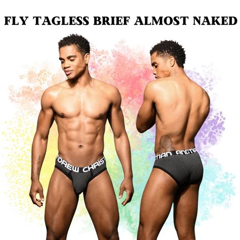Andrew Christian Sexy Underwear Fly Tagless Brief Almost Naked