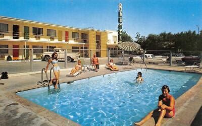 FALLON TRAVELODGE Fallon, Nevada Swimming Pool Roadside c1960s Vintage ...