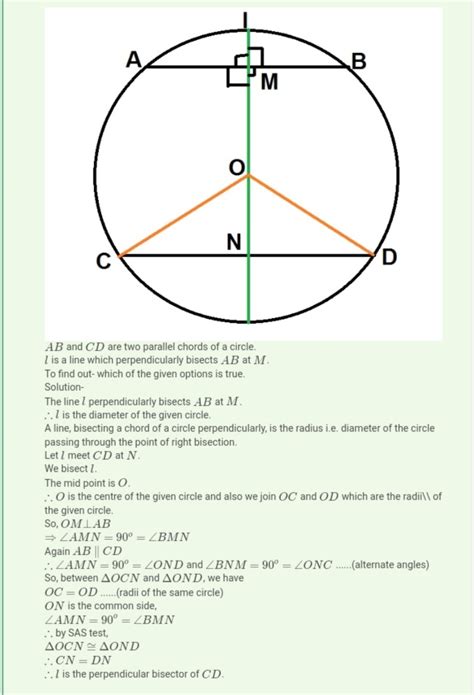 In Given Figure AD And BC Are Equal Perpendiculars To A Line Segment AB