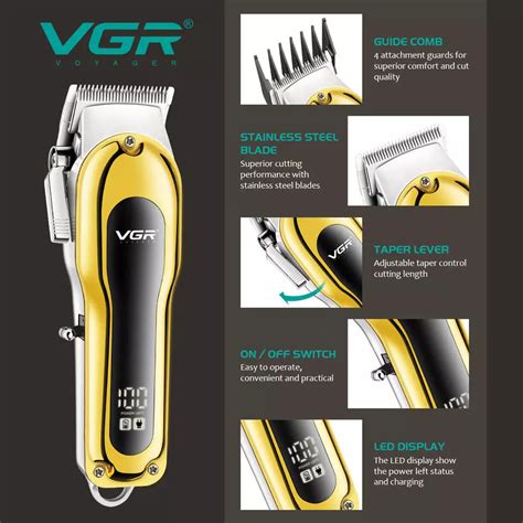 VGR V-683 Hair Clipper For Men, Black