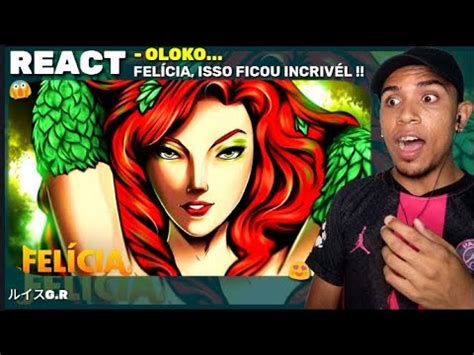 React Fel Cia Rock Beijo Mortal Hera Venenosa Dc Comics