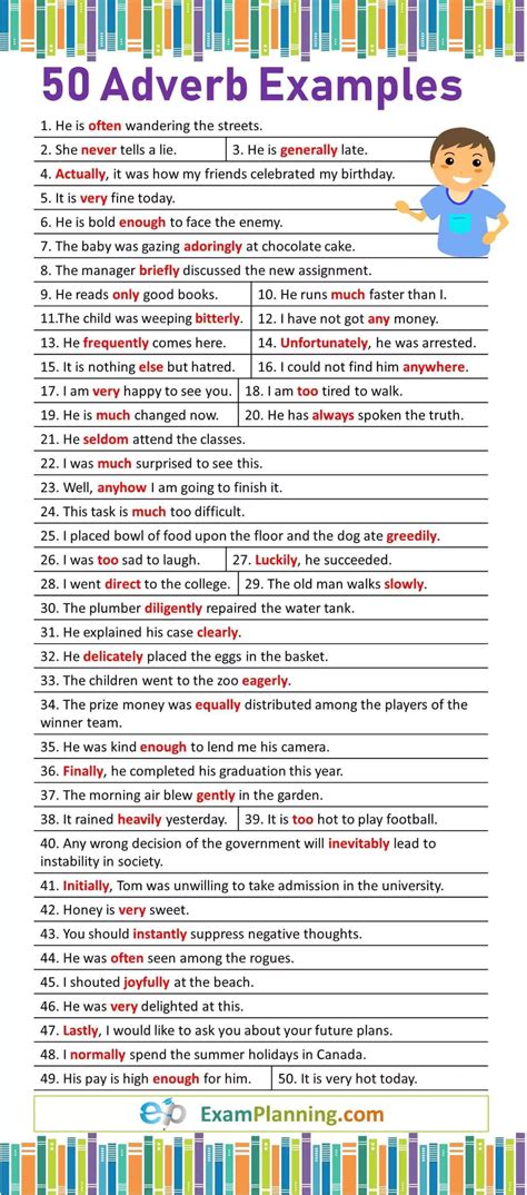 Adverb Examples And Sentences