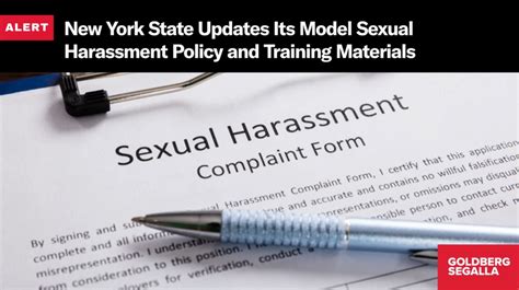 New York State Updates Its Model Sexual Harassment Policy And Training