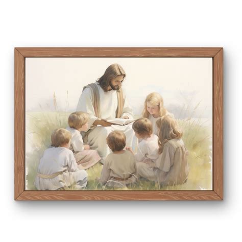 Jesus Loves Me Lds Art Digital Print Jesus Children Lds Baptism Gift ...